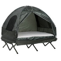 【在庫有り】Outsunny オールインワン キャンピング テントコット コンボ フットポンプ セット 二人用 アウトドア エアーベッド テント簡単 頑丈通販格安セール情報 楽天 通販