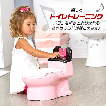 【在庫有り】ディズニー ミッキーマウス ミニーマウス 2-in-1 トイレトレーニング おまる 補助便座付きおまる Disney ImaginAction Mickey Mouse Minnie Mouse 2-in-1 Potty Training Toilet