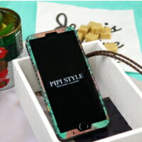 【セール品】【ゆうパケット対応】PIPI STYLE ピピスタイル iPhone 6s/iPhone 6s plus ネックストラップ付き イタリアンレザーケース 《パイソンベージュ》 ショルダーケース スマホケース 落下防止 ネックストラップ カード入れ レザー 本革 Apple アイフォン