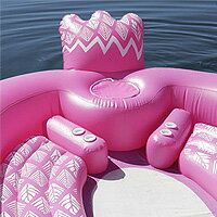 【在庫有り】【送料無料】Sun Pleasure ジャイアント パーティー バード アイランド フロート インスタ 大型 アイランドフロート うきわ 大人用 エアー ビーチ プール リゾート 水遊び キュート フラミンゴ ユニコーン ドリンクホルダー Giant Party Bird Island Float