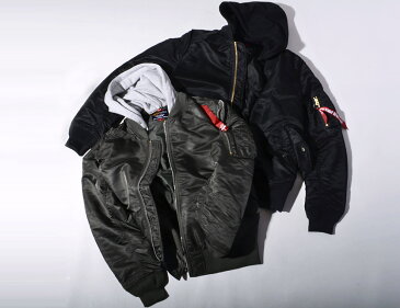 ALPHA INDUSTRIES アルファ MA-1 ジャケット メンズ レディース ユニセックス 大きいサイズ NATUS Flight Jacket ナトゥース フライトジャケット アウター フード付き 着脱可能 2WAY ミリタリー 刺繍 リボン付き TA0130 父の日 ギフト プレゼント ラッピング