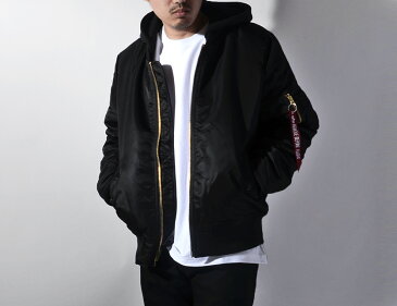 ALPHA INDUSTRIES アルファ MA-1 ジャケット メンズ レディース ユニセックス 大きいサイズ NATUS Flight Jacket ナトゥース フライトジャケット アウター フード付き 着脱可能 2WAY ミリタリー 刺繍 リボン付き TA0130 父の日 ギフト プレゼント ラッピング