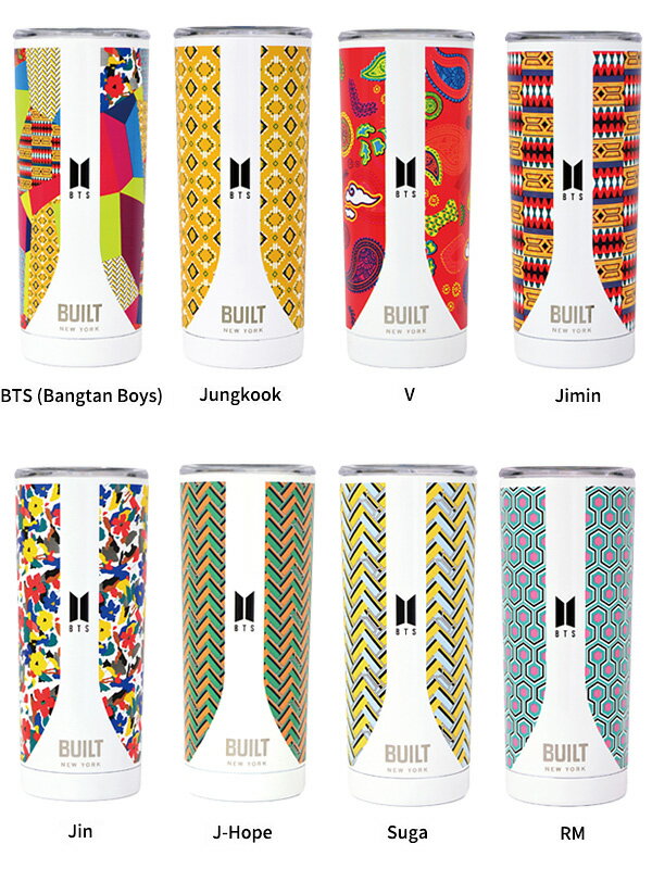 BTS×BUILT タンブラー 保冷 保温 水筒 蓋付き おしゃれ かわいい