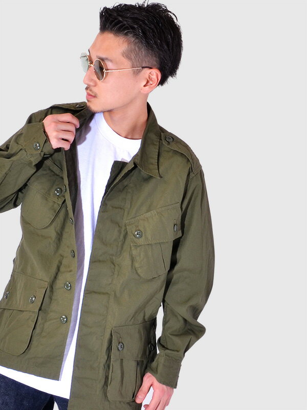 BUZZ RICKSON'S バズリクソンズ ジャケット シャツ メンズ レディース ユニセックス 長袖 ブランド COAT.MAN'S.COMBAT TROPICAL JACKET コンバットトロピカル ジャングル ファティーグ 日本製 東洋エンタープライズ BR12247