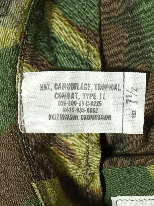 BUZZ RICKSON'S バズリクソンズ ハット 防止 サファリハット