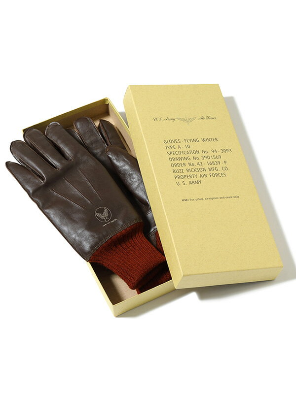 BUZZ RICKSON'S バズリクソンズ レザー 手袋 グローブ タイプ A-10 冬