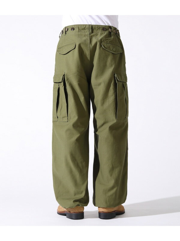 BUZZ RICKSON'S バズリクソンズ TROUSERS SHELL FILD M-1951 SHORT LENGTH カーゴパンツ レディース  メンズ 大きいサイズ フィールドトラウザース ミリタリー アーミー コットンサテン 米陸軍 1951年 ルーズフィット 日本製 東洋エンタープライズ 