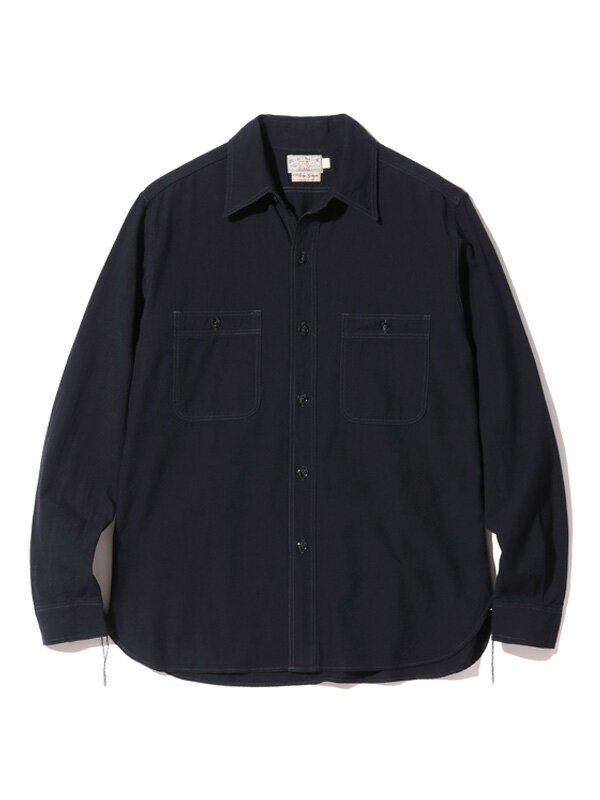 BUZZ RICKSON'S バズリクソンズ シャツ 長袖 メンズ レディース おしゃれ 綿 100% シャンブレーシャツ WILLIAM GIBSON COLLECTION BLACK CHAMBRAY WORK SHIRTS ブラック 無地 日本製 東洋エンタープライズ M L XL XXL BR29143 父の日 ギフト プレゼント