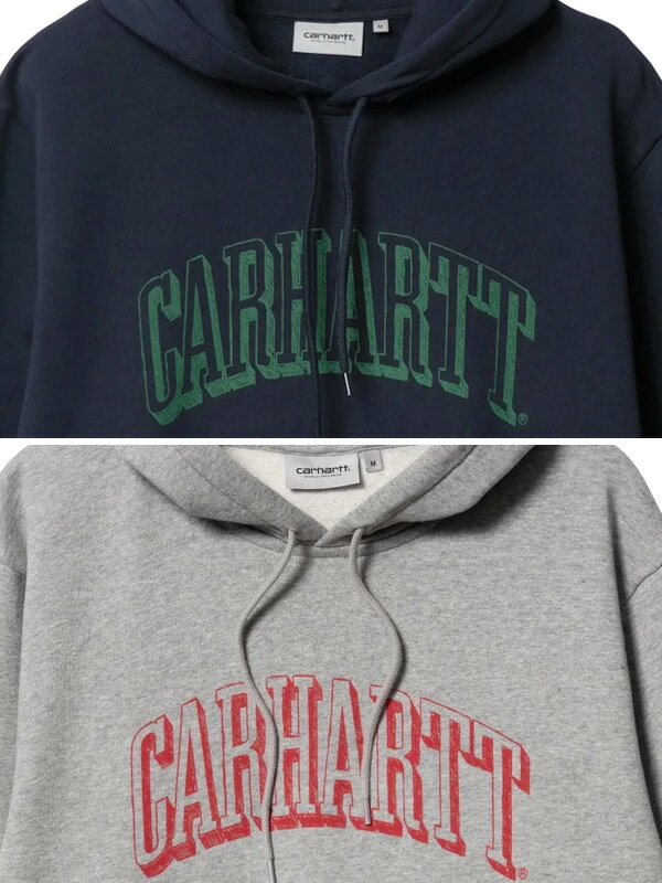 Carhartt WIP カーハート パーカー レディース メンズ 大きめ 秋 冬 ブランド おしゃれ かわいい シンプル 大きいサイズ HOODED  SCRAWL SWEATSHIRT プルパーカー スウェット ロゴ カレッジロゴ ワークインプログレス ワンポイント ロゴ ペア リンクコーデ