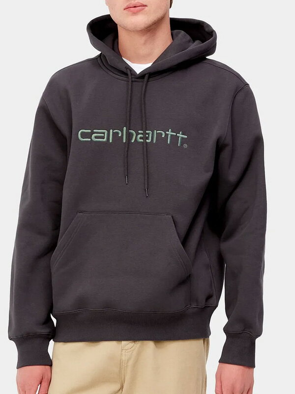 【国内正規販売店】Carhartt WIP カーハート パーカー レディース メンズ 大きめ 秋 冬 ブランド おしゃれ かわいい シンプル  大きいサイズ HOODED CARHARTT SWEATSHIRT プルパーカー スウェット 裏起毛 ロゴ刺繍 ワークインプログレス ワンポイント  ロゴ ペア