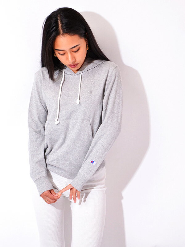 CHAMPION チャンピオン スウェット パーカー レディース おしゃれ ブランド 薄手 無地 プルパーカー スウェットシャツ スエット UVカット加工 ベーシック 裏毛 スポーツ カジュアル ジム フィットネス ストリート 日本規格 CW-T108 チャンピオン 薄手パーカー
