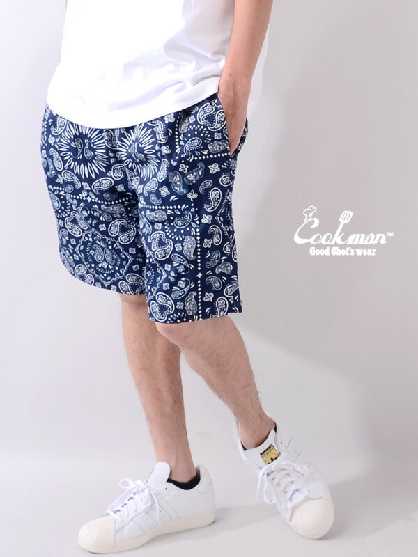 ڥͥݥ̵COOKMAN åޥ եѥ 硼ȥѥ chef pants ڥ꡼  ǥ ˽ ɨ  襤 Chef Short Pants Paisley 硼ѥ ϡեѥ  åޥ 231-01832  ե ץ쥼