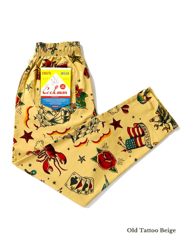COOKMAN クックマン シェフパンツ chef pants メンズ レディース ユニセックス 男女兼用 おしゃれ かわいい 大きいサイズ Chef Pants Tiger タイガー ヒョウ柄 レオパード イージーパンツ カジュアル コックマン 231-21883