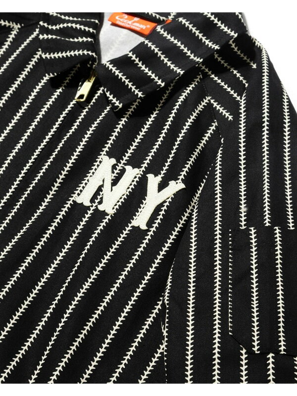 COOKMAN クックマン デリバリー ジャケット 二グロ リーグ Ball Seam Stripe ロサンゼルス ホワイトソックス ニューヨーク ブラック ヤンキース 131-53472-53473 COOKMAN クックマン デリバリー ジャケット 二グロ リーグ Ball Seam