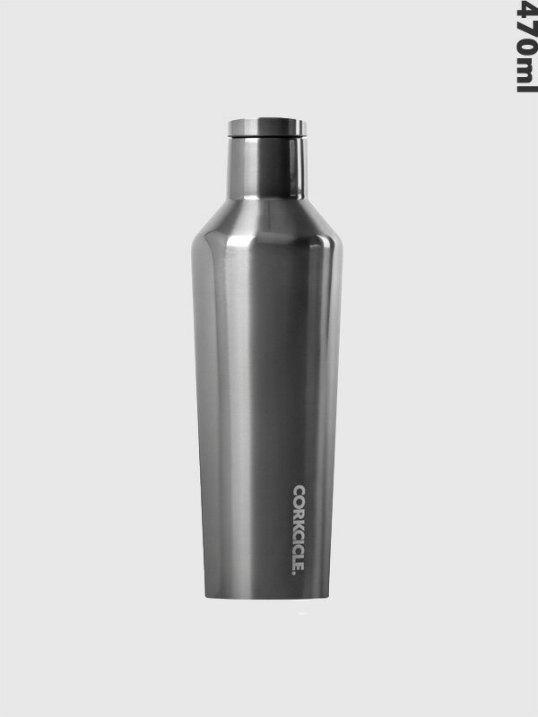 コークシクル 水筒 CORKCICLE コークシクル タンブラー 470 CANTEEN 水筒 キャンティーン ステンレスボトル マグボトル おしゃれ かわいい メンズ レディース 16oz BPA フリー 保冷 保温 エコ METALLIC CANTEEN Gunmetal メタリックシリーズ 2016EGM 母の日 ギフト プレゼント