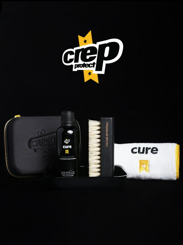 Crep Protect クレッププロテクト クレップ シューケアキット SHOE CURE KIT 靴 スニーカー スエード 革 天然皮革 合成皮革 キャンバス ナイロン シューズ用合成洗剤 ブラシ クリーニングクロス ケア用品 6065-2901 父の日 ギフト プレゼント