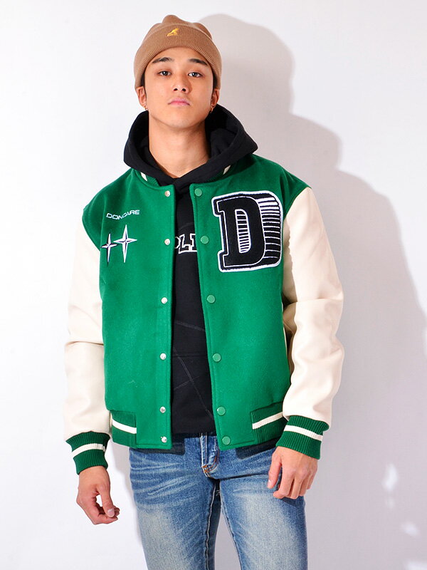 Navy Blue Doncare Casino Baseball Varsity Jacket - Maker of Jacket