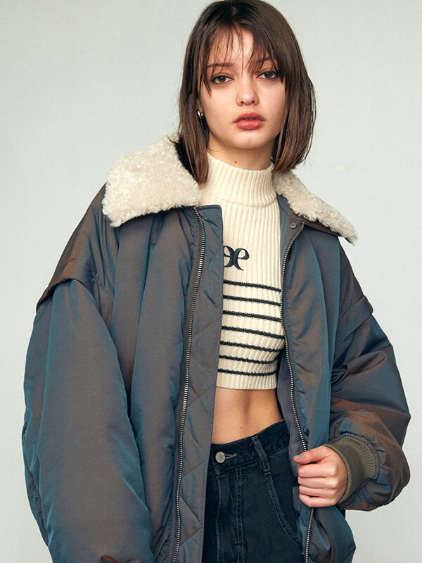 EMODA エモダ オーバー 2WAY ブルゾン ベスト MA-1 2WAY EMODA エモダ オーバー 2WAY ブルゾン ベスト MA-1 2WAY