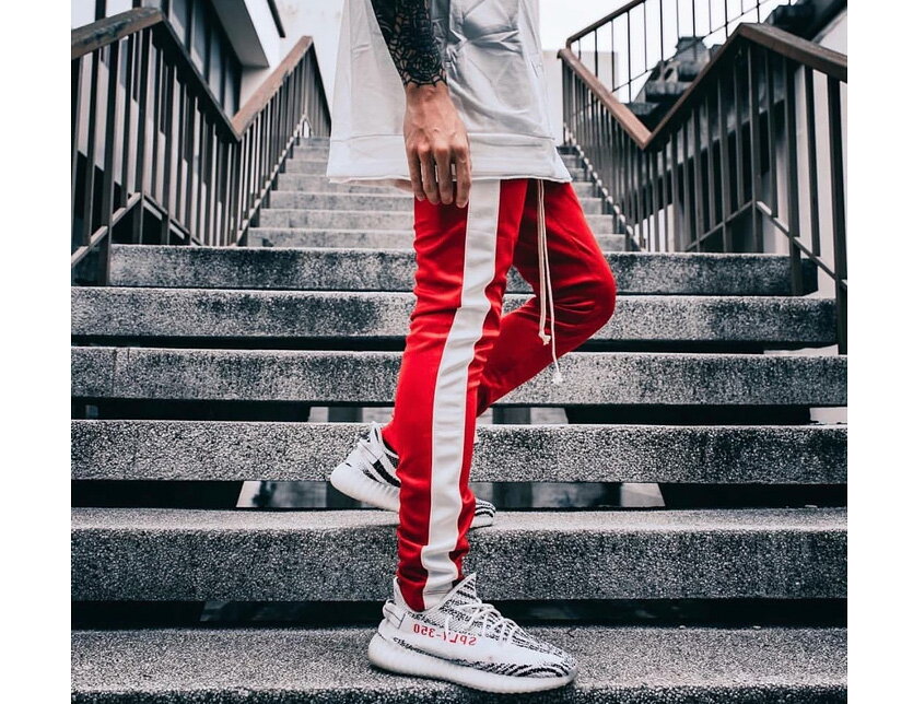 EPTM エピトミ パンツ トラックパンツ メンズ レディース ユニセックス RED/WHITE TECHNO TRACK PANTS ジャージー  ジャージ ロングパンツ サイドライン アメリカ製 Made in USA ボトムス EP7590