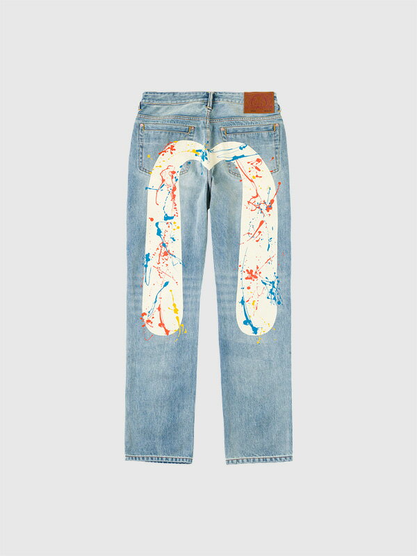 Rakuten - EVISU エヴィス ジーンズ デニムパンツ 大黒 スプラッシュ 2020 レギュラーフィット ボタンフライ SPLASH DAICOCK PRINTED JEANS 2ESHTM6JE105220