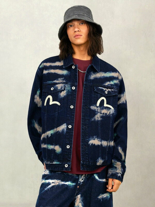 2EAHTM5DJ1010 EVISU エビス カモメプリント デニムジャケット
