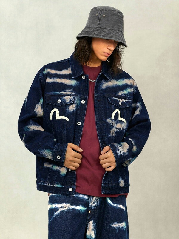 2EAHTM5DJ1010 EVISU エビス カモメプリント デニムジャケット