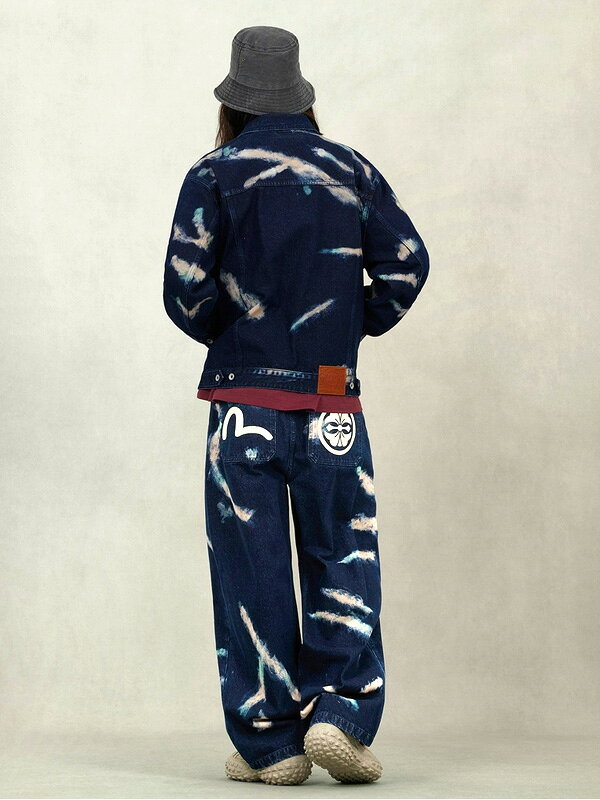2EAHTM5DJ1010 EVISU エビス カモメプリント デニムジャケット
