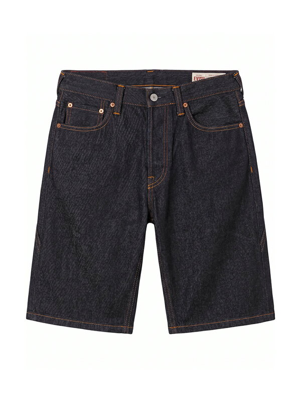 EVISU エヴィス ジーンズ デニムショーツ カモメ プリント ボタン
