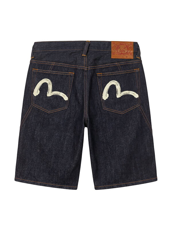 EVISU エヴィス ジーンズ デニムショーツ カモメ プリント ボタン