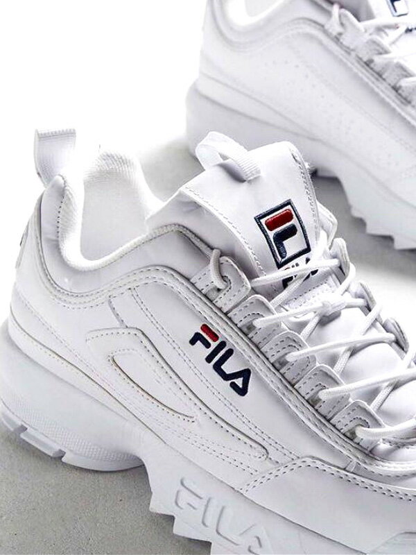 FILA フィラ スニーカー レディース メンズ ユニセックス 白 ホワイト おしゃれ ダッドシューズ ダッドスニーカー DISRUPTOR 2 ディスラプター 厚底スニーカー 靴 通学 通勤 ランニング シューズ FS1HTA1071X F0215-1072 父の日 プレゼント ギフト ラッピング