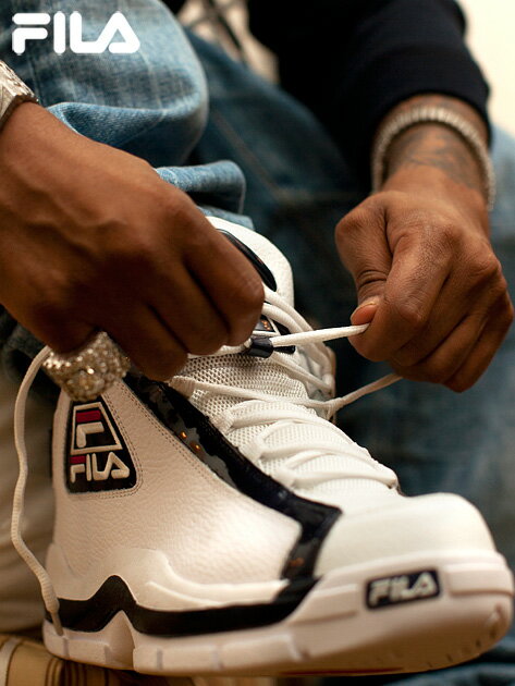 FILA フィラ スニーカー メンズ レディース ユニセックス 白 ホワイト おしゃれ ハイカット 96 GL Grant Hill グラント ヒル バスケット シューズ バッシュ 靴 おにぎり 2Pac トゥーパック ダンス ストリート スポーツ F0313-0125 父の日 ギフト プレゼント