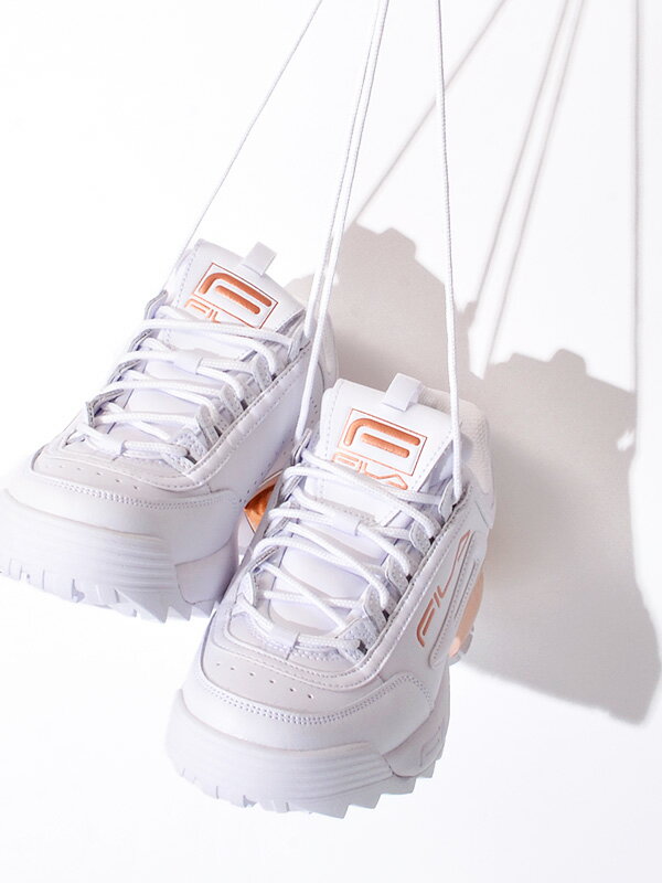 fila スニーカー ダッドスニーカー 白 ホワイト 厚底 22.5センチ FILA