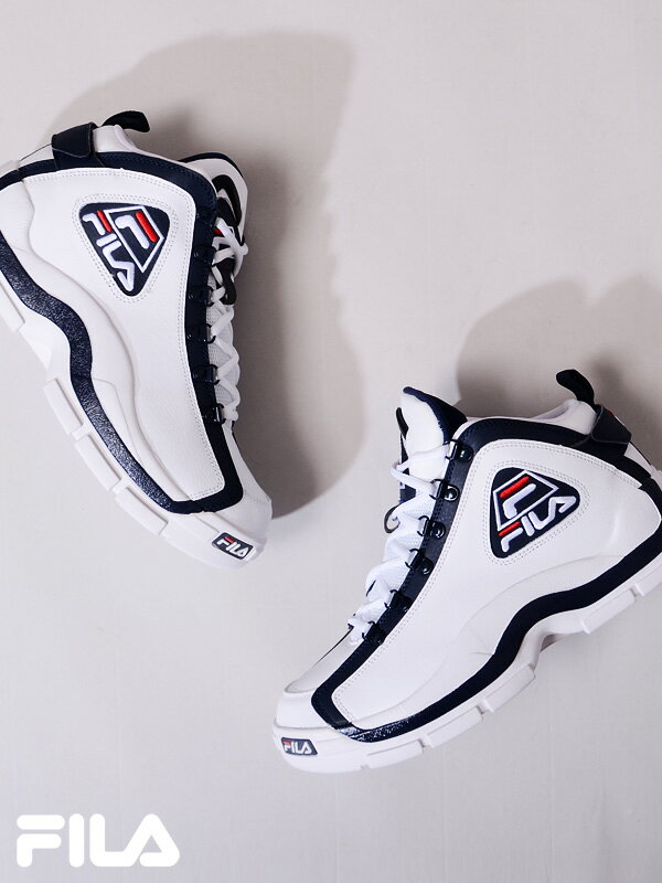 FILA フィラ スニーカー レディース メンズ ユニセックス 白 ホワイト おしゃれ ハイカット 96 GL Grant Hill グラント ヒル バスケット シューズ バッシュ 靴 おにぎり 2Pac トゥーパック ダンス ストリート スポーツ FHE101-560 父の日 ギフト プレゼント