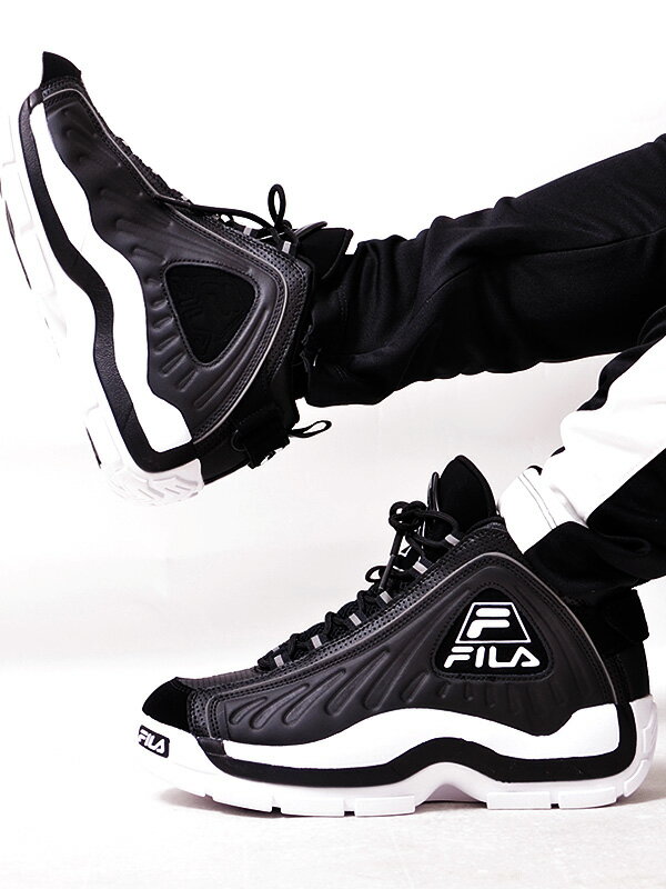 FILA フィラ スニーカー レディース メンズ ユニセックス 黒 ブラック おしゃれ ハイカット GRANT HILL 2 GB グラント ヒル バスケット シューズ バッシュ 靴 おにぎり 2Pac トゥーパック ダンス ストリート スポーツ 1BM01846 父の日 ギフト プレゼント