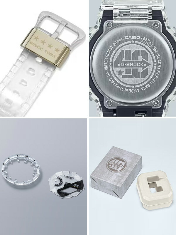 G-SHOCK ジーショック 40周年 クリアーリミックス 腕時計 時計 メンズ レディース おしゃれ シンプル カシオ G-SHOCK 40th  Anniversary CLEAR REMIX ANALOG-DIGITAL 2100 SERIES 限定モデル 20気圧防水 耐衝撃構造 アナログ 