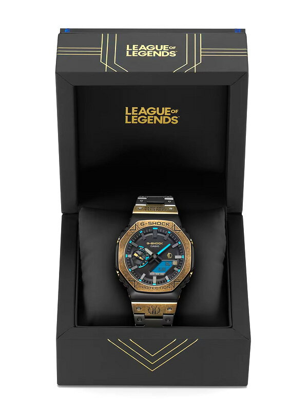 G-SHOCK Gショック 時計 腕時計 LEAGUE OF LEGENDS コラボレーションモデル リーグ オブ レジェンド グッズ LEAGUE OF LEGENDS コラボレーションモデル FULL METAL オンラインゲーム ヘクステック ピルトーヴァー GM-B2100LL-1AJR 父の日 ギフト プレゼント