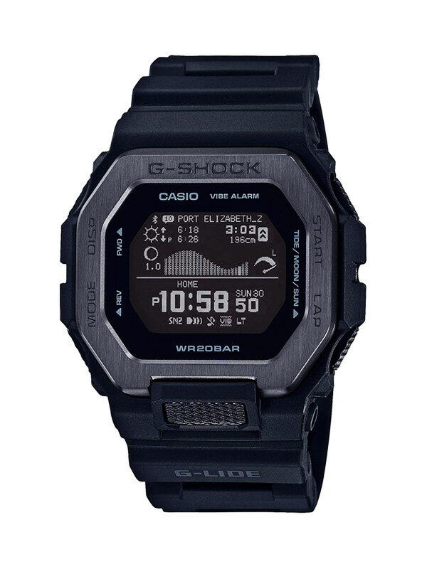 【国内正規販売店】G-SHOCK Gショック 時計 腕時計 メンズ レディース シンプル カシオ 防水 G-LIDE GBX-100 Series デジタル スポーツライン 潮汐情報 日の出 日の入 サーフィン マリンスポーツ 釣り スポーツ ジム GBX-100NS-1JF 父の日 ギフト プレゼント