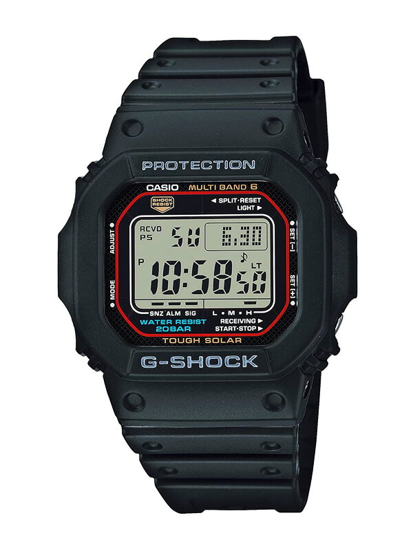 【国内正規販売店】G-SHOCK Gショック 電波 ソーラー 時計 腕時計 メンズ レディース おしゃれ シンプル カシオ 防水 ORIGIN 5600 SERIES デジタル 電波時計 ソーラー充電システム 20気圧防水 ビジネス スポーツ ジム GW-M5610U-1JF 父の日 ギフト プレゼント