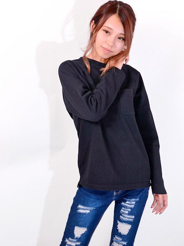 Good On グッドオン ポケット Tシャツ 長袖 レディース メンズ ユニ