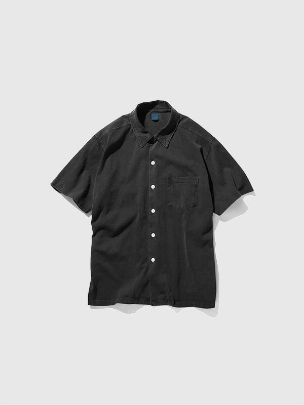 Rakuten - Good On グッドオン シャツ メンズ レディース 半袖 綿 100% おしゃれ かっこいい ショート スリーブ オープン Tシャツ 5.5oz Jersey オーバーダイ Tシャツ 素材 USAコットン 日本製 開襟シャツ 反応染め 顔料染め エイジング GOST1605