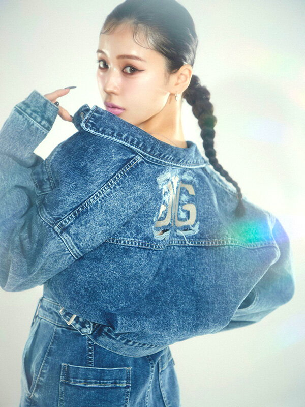 GYDA ジェイダ デニム ジャケット Symmetry GYDA DAMAGE GYDA ジェイダ デニム ジャケット Symmetry GYDA DAMAGE