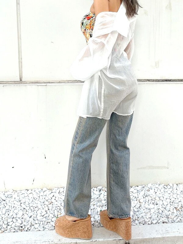 GYDA ジェイダ デニム ハイウエスト ASID WASH ワイド デニム GYDA ジェイダ デニム ハイウエスト ASID WASH ワイド デニム