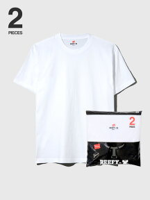 Hanes BEEFY ヘインズ ビーフィー Tシャツ メンズ レディース 半袖 黒 白 2枚 ユニセックス 大きいサイズ 綿100% 無地 スポーツ カジュアル パックTシャツ パックT カットソー ヘビーウエイト 2枚組 2枚セット 2PACK 2PIECES 丸首 H5180