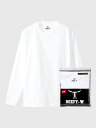 Hanes BEEFY ロングスリーブ ヘインズ ビーフィー 長袖 Tシャツ メンズ レディース ユニセックス ロングTシャツ 長袖Tシャツ 無地 パックTシャツ パックT ヘビーウエイト クルーネック 丸首 白 黒 H5186 母の日 ギフト プレゼント