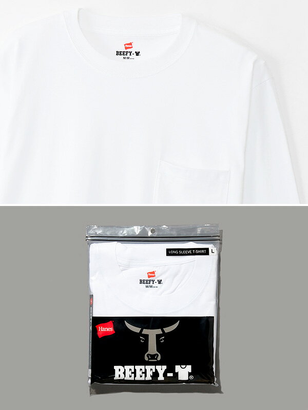 Hanes BEEFY ロングスリーブ ヘインズ ビーフィー 長袖 Tシャツ メンズ