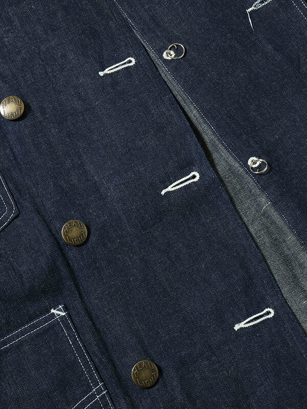 HEADLIGHT カバーオール デニム ダブル ブレスト コート チェンジ