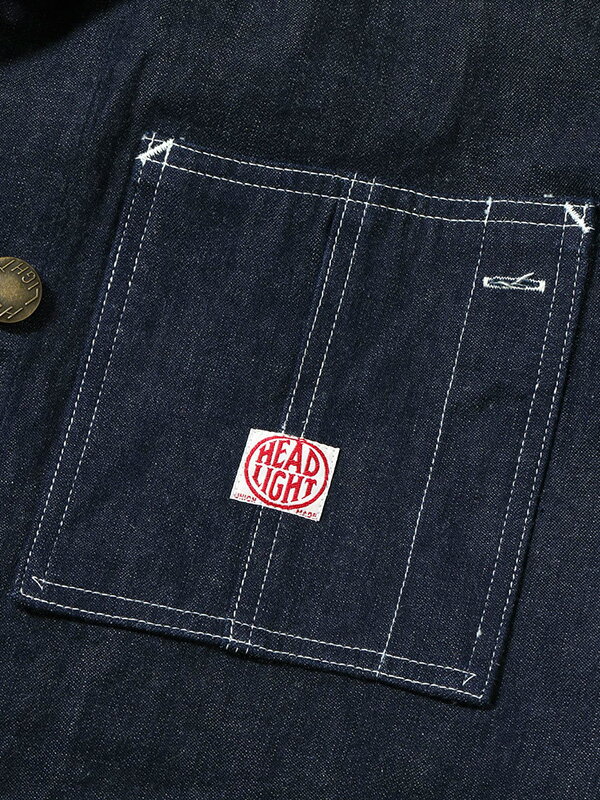 HEADLIGHT カバーオール デニム ダブル ブレスト コート チェンジ