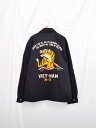 ヒューストン ジャケット メンズ HOUSTON ヒューストン ベトジャン メンズ レディース ベトナムジャケット VIETNAM JACKET 刺繍 タイガー 虎 トラ 福 マップ 地図 大きいサイズ ゆったり おしゃれ かっこいい ブラック オフホワイト オリーブドラブ ジャケット 51350 51351 新学期 ギフト プレゼント