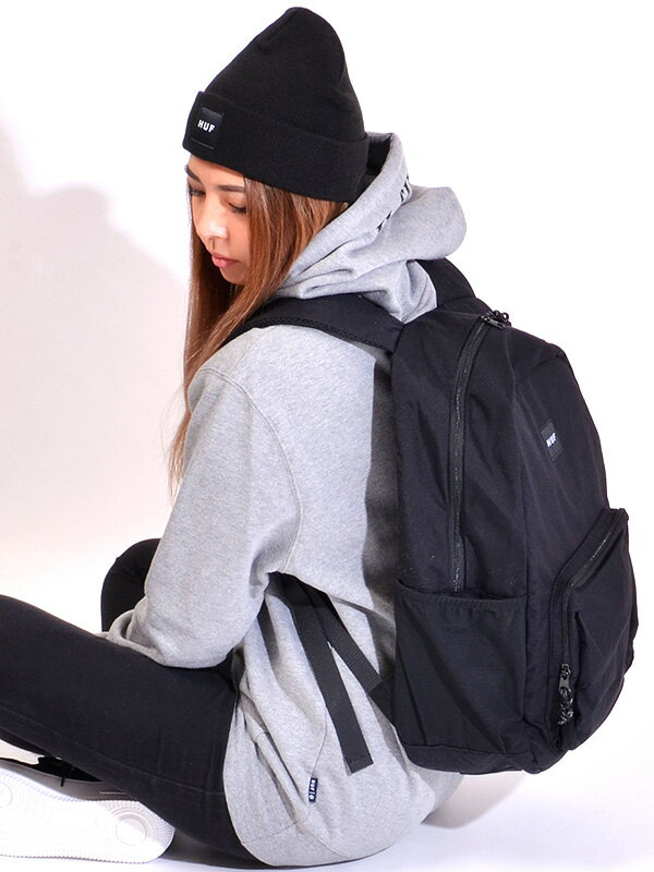 Huf ハフ リュック レディース メンズ ユニセックス 通学 高校生 女子 おしゃれ 大容量 かわいい 大人 キッズ ブランド 通勤 バッグ リュックサック バックパック デイパック 中学生 大学生 Standard Issue Bag ロゴ トリプルトライアングル Ac B