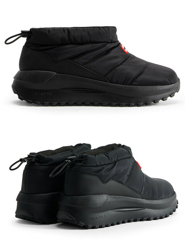 [専用]HUNTER ウィンターブーツ 黒 HUNTER ハンター スノーブーツ メンズ レディース 防寒 防水 ユニ